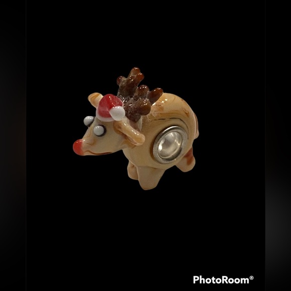 NEW•Murano Glass Reindeer DIY charm - Picture 2 of 8